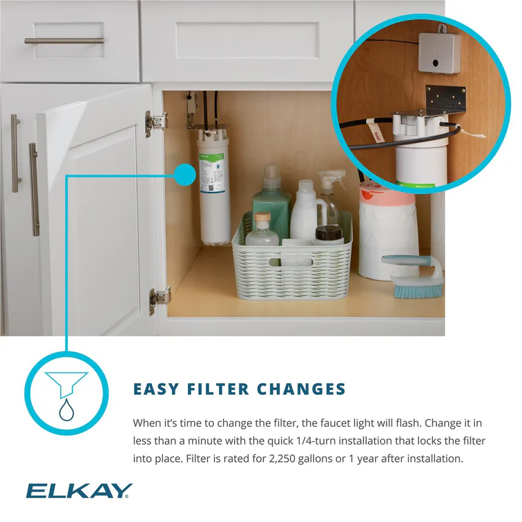 Elkay Avado Lever Handle Pull-down Spray Spout Brass ADA Kitchen Faucet, Chrome - Image 9